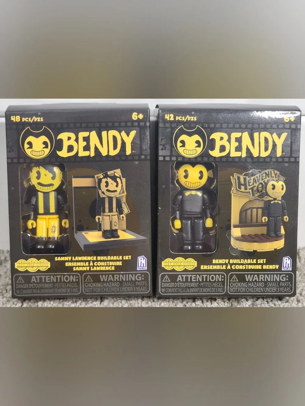 New Bendy & The Ink Machine Buildable Single Sorter Sets, Bendy & Sammy Lawrence
